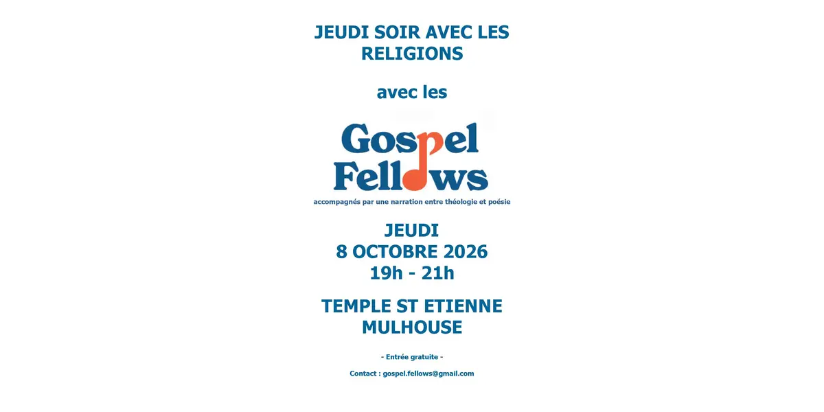 Accueil musical & narratif au temple St-Etienne (Jeudi soir avec les religions)