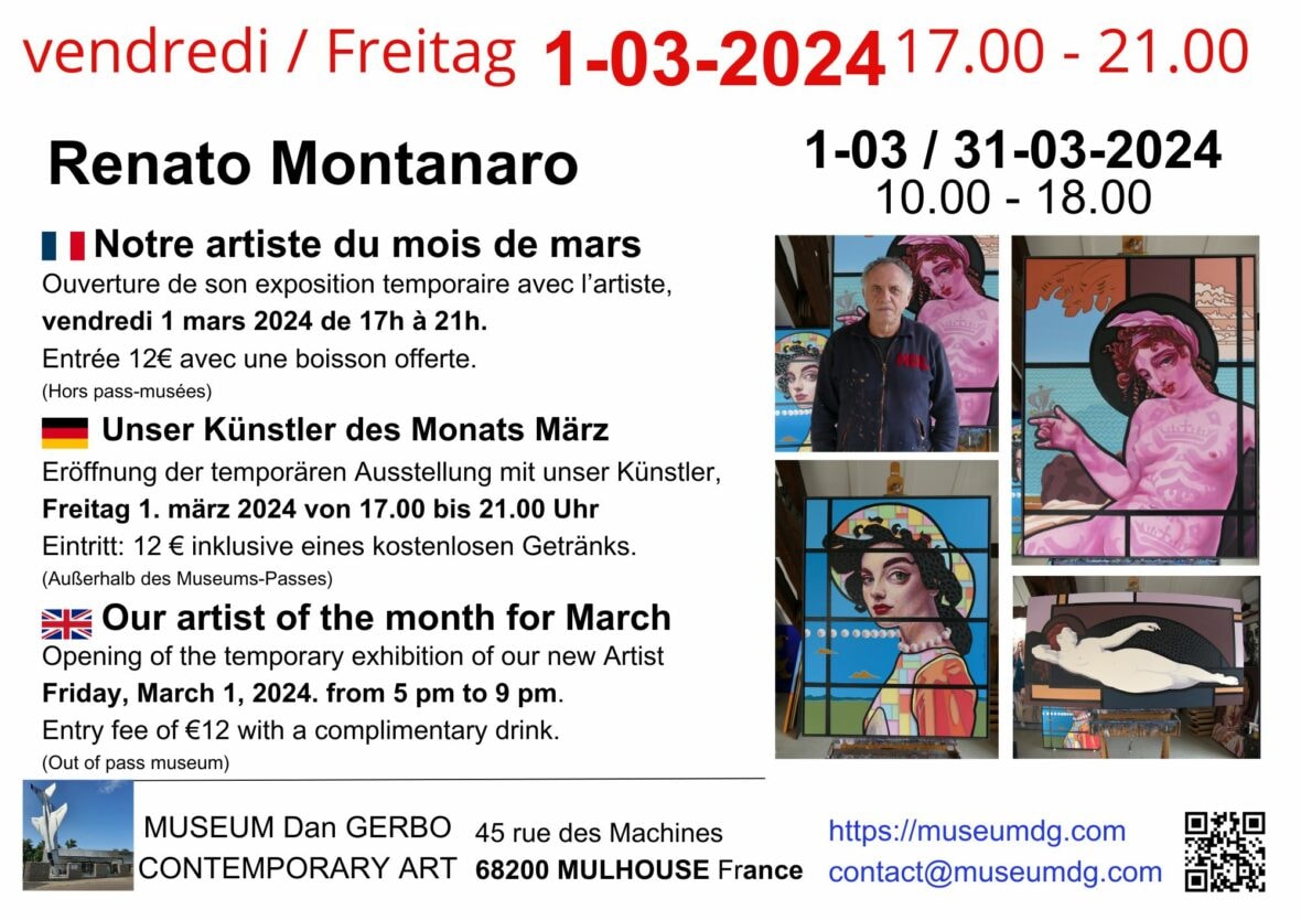 L’inauguration de l'exposition temporaire de l'artiste Renato Montanaro