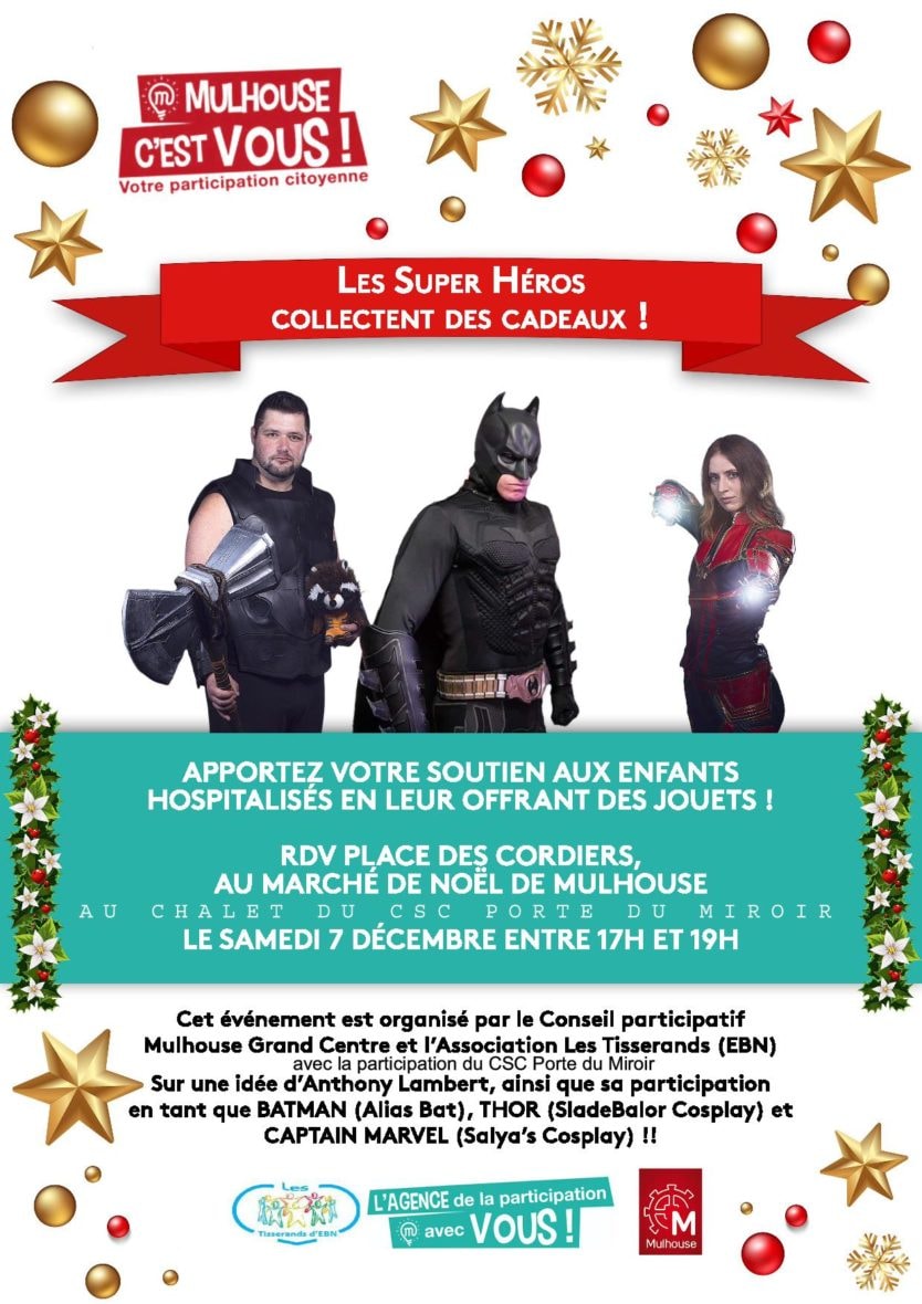 Les Supers Héros collectent des cadeaux !