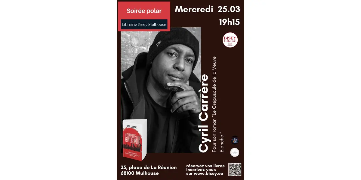 Soirée polar avec Cyril Carrère - Le Crépuscule de la Veuve Blanche