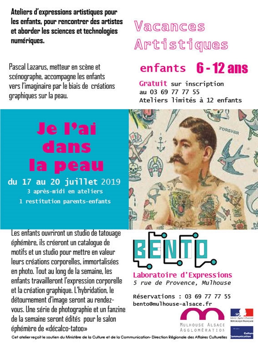 Vacances artistiques au Bento, laboratoire d'expressions