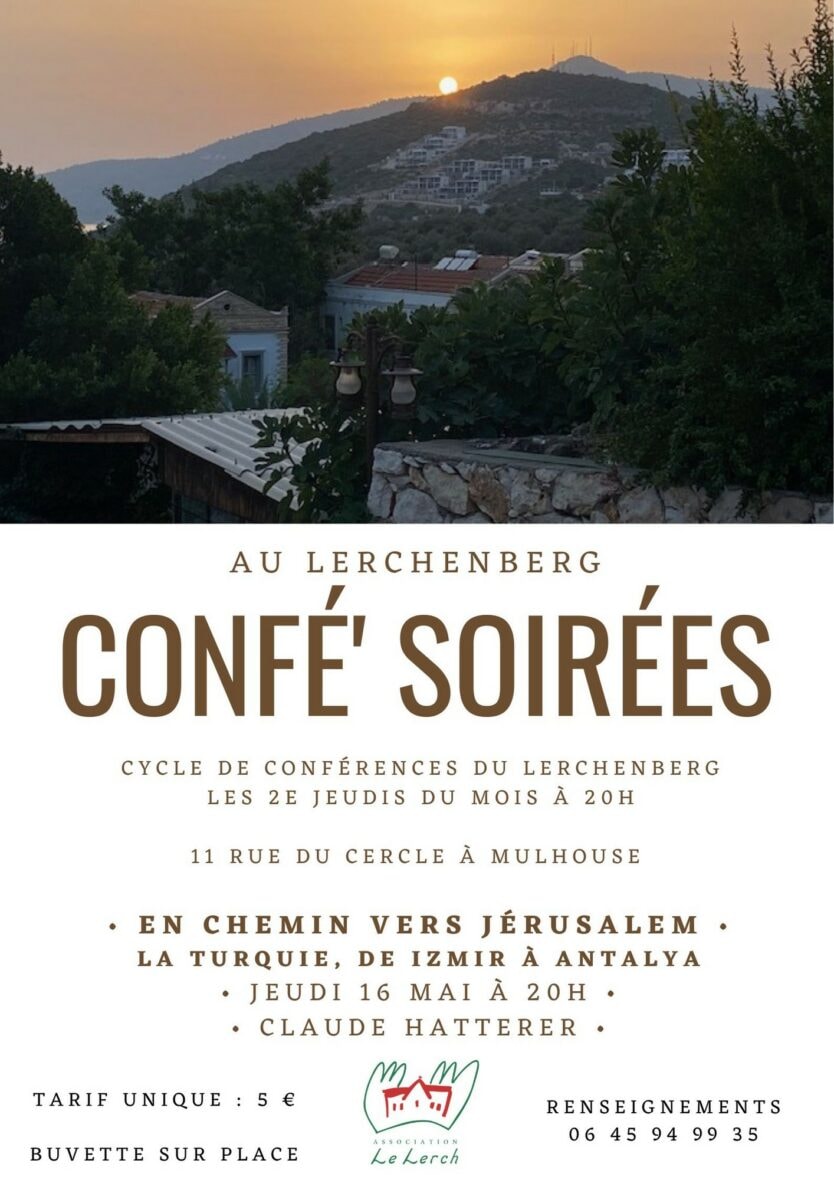 Confé' Soirées - En chemin vers Jérusalem : La Turquie, de Izmir à Antalya
