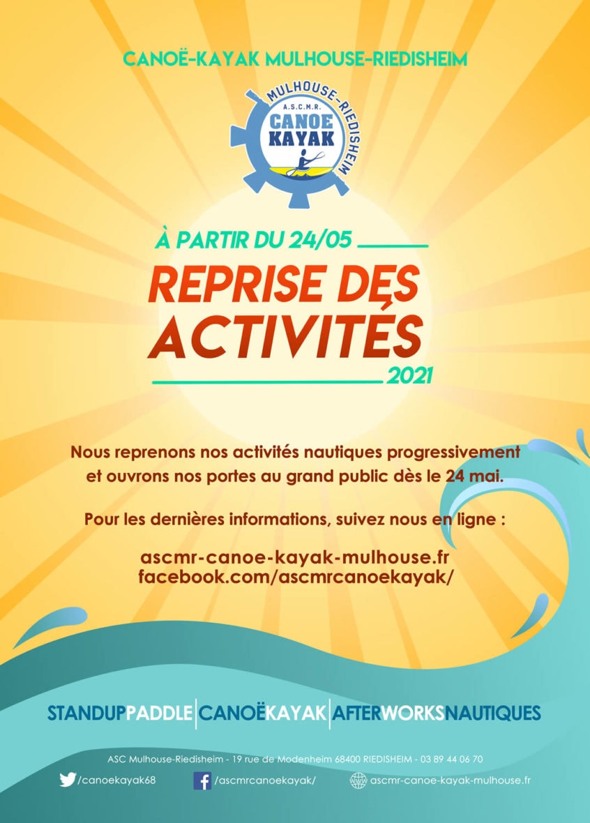 Ouverture de la saison location canoë-kayak &stand up paddle