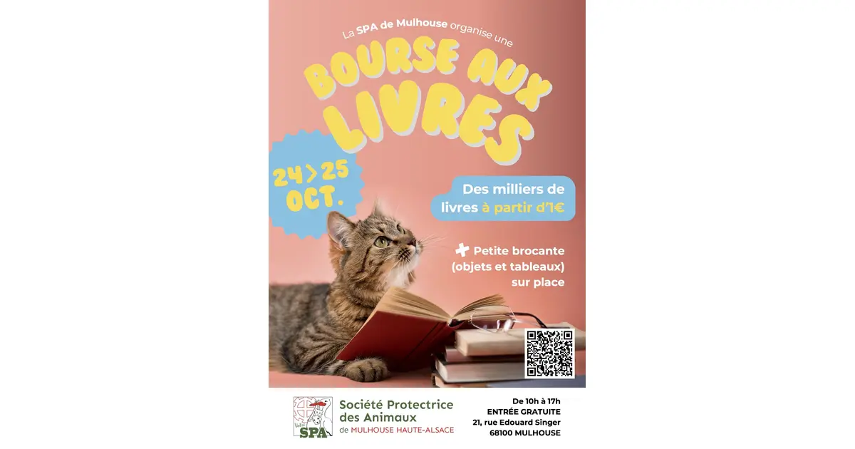 Bourse aux livres à la SPA de Mulhouse