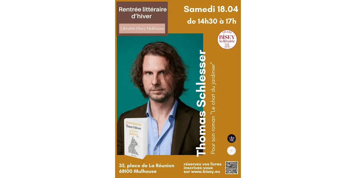 Rencontre et dédicace avec Thomas Schlesser - Le chat du jardinier 