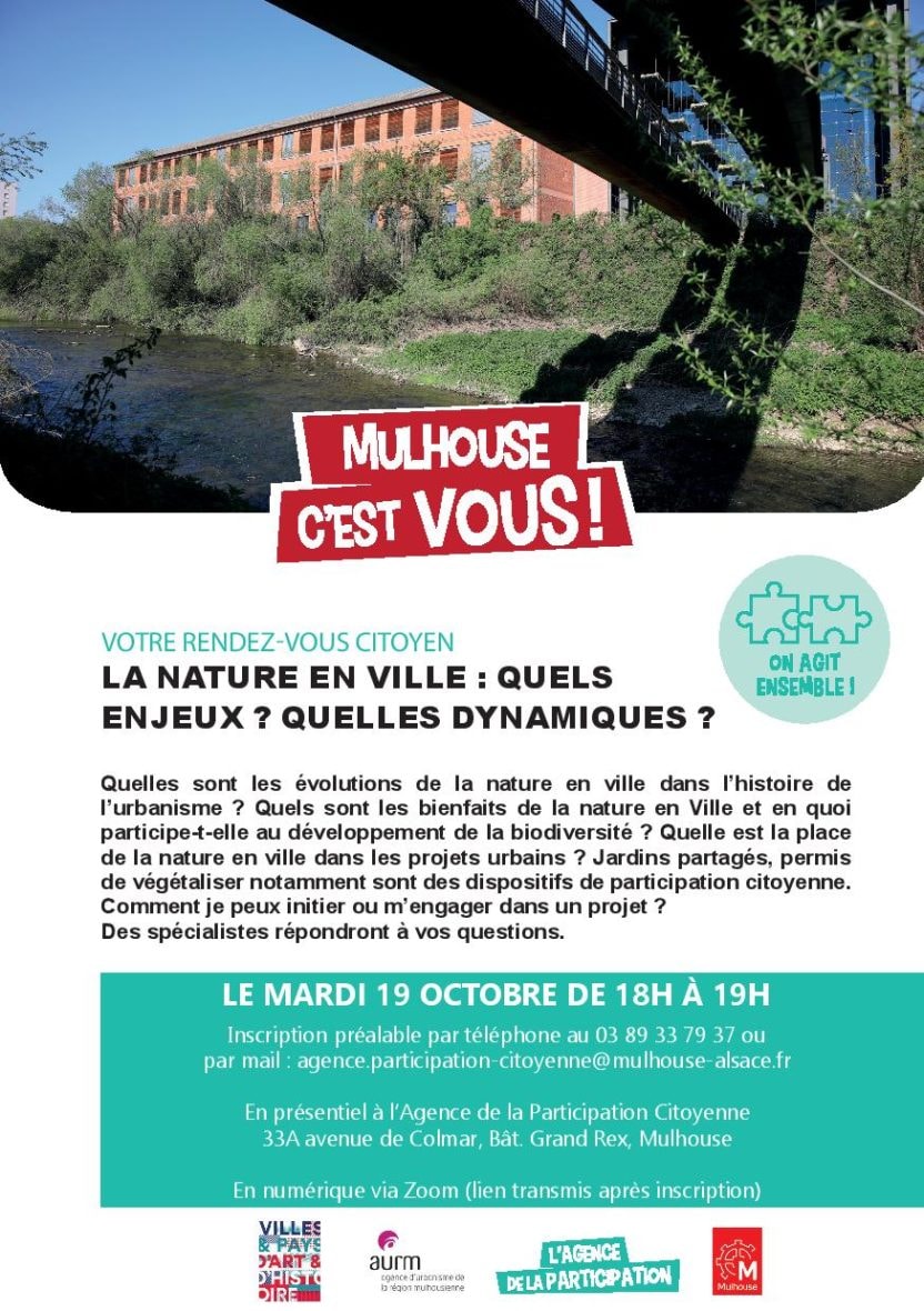 Mon rendez- vous citoyen : La nature en ville : Quels enjeux ? Quelles dynamiques ?