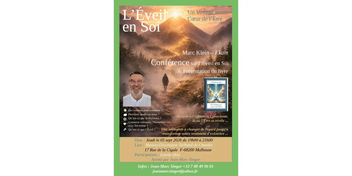 Conférence l'EVEIL EN SOI