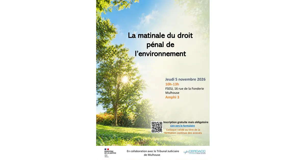 La matinale du droit pénal de l'environnement