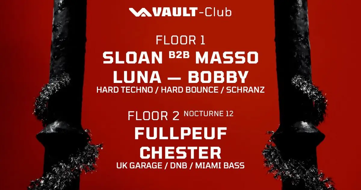 VAULT-Club — Hard techno - hard bounce - schranz / Floor 2 with Nocturne 12