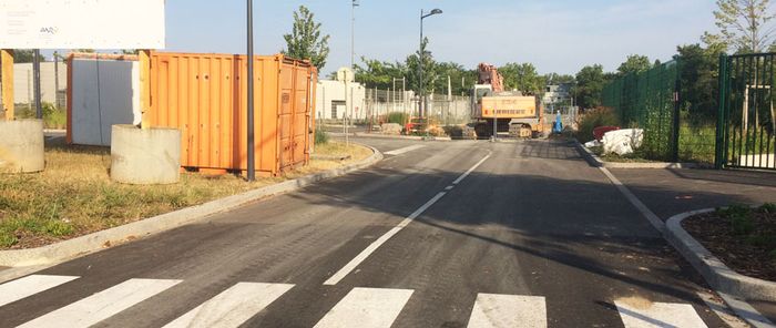 Les travaux de désenclavement Sud ont débuté, à côté du stade de football.