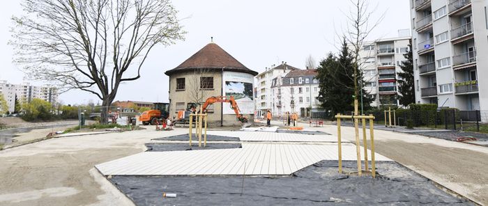 Pan de l'histoire du site, le bâtiment "La Rotonde" a été conservé.