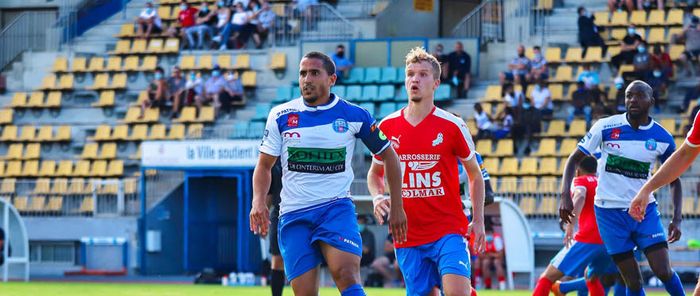 Samir Kecha (au premier plan), emblématique joueur mulhousien, portera encore les couleurs du FCM.
