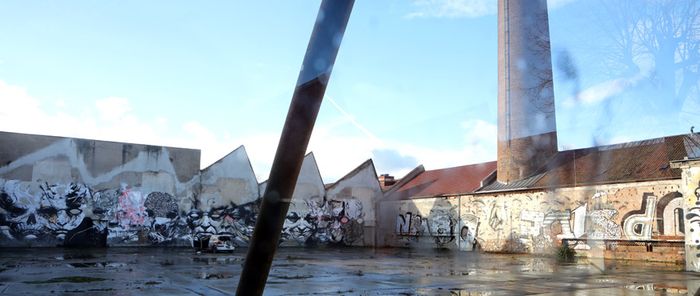 L'emprise du site DMC où sera construit le Climbing Mulhouse Center.
