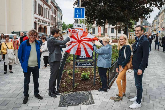 Séquence inaugurale, mercredi 21 mai, avec le maire de Mulhouse Michèle Lutz.