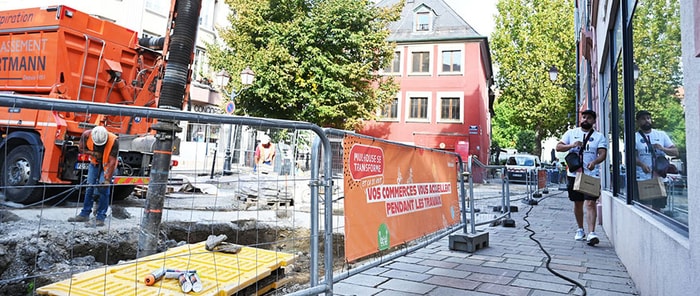 La Ville multiplie les messages en lien avec les travaux du centre-ville.