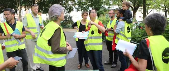 Le deuxième diagnostic en marchant, au départ de la place Schmalzer.