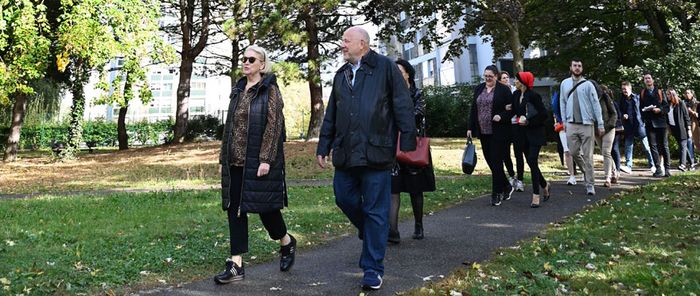 Visite des Coteaux et revue des projets de transformation, samedi matin, en présence des élus et forces vives.