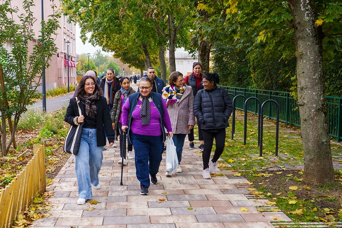 Mercredi 8 octobre, les seniors ont pu tester la balade reliant le boulevard Roosevelt aux Terrasses du musée.