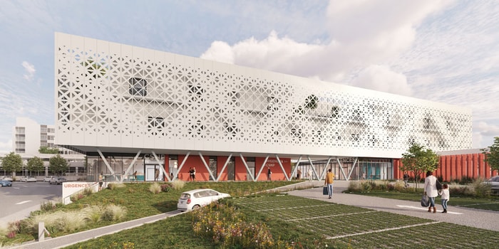 Avec son architecture sobre et contemporaine, le bâtiment "Oxygène" sera habillé d'une teinte brique au rez-de-chaussée et d'un bardage métallique rappelant le passé textile de Mulhouse. 