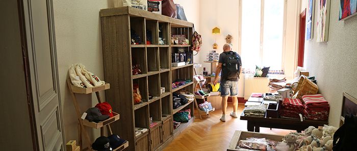 La boutique des musées pour chiner à la fin de l'escape game.