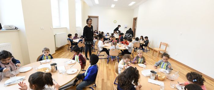 La nouvelle salle de restauration du périscolaire.