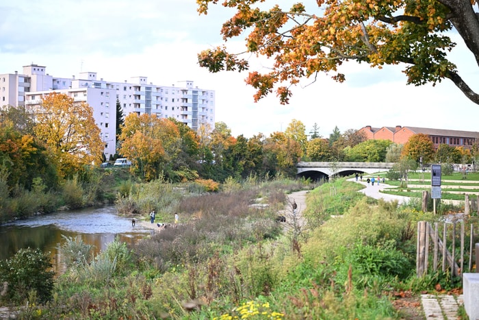 Au parc des Terrasses du Musée.
