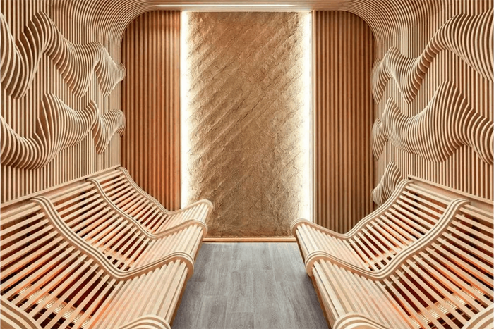 Le futur spa de 1 500 m². 