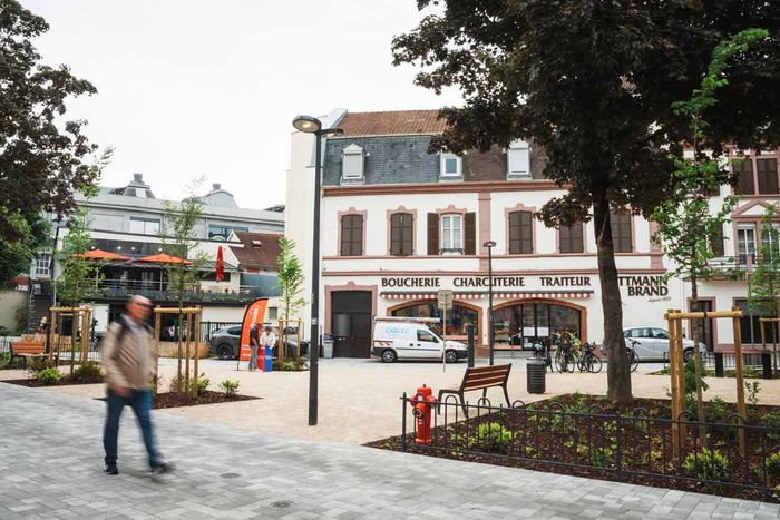 Le nouveau visage du square Kléber au cœur de la Fonderie.