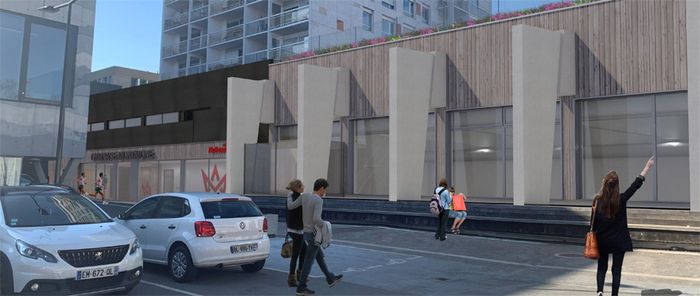 La livraison du gymnase Montaigne rénové est prévue au printemps 2025.