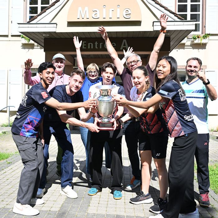 Le Red Star Mulhouse badminton est champion de France ce week-end