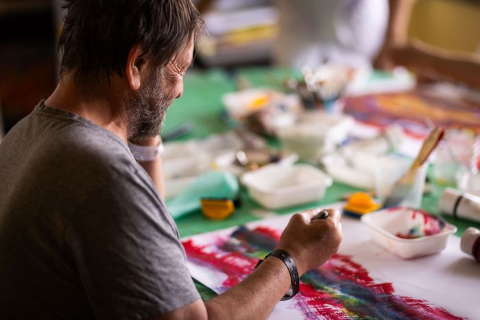 L'art thérapie est l'une des activités proposées par la Maison du mieux-être aux personnes victimes de burn-out.