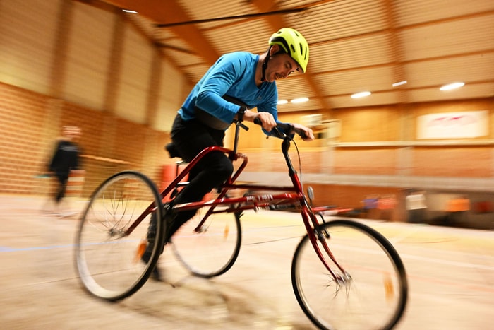 Tricycle sans pédales, le Handi Petra permet à ses pratiquants de dépasser leur handicap. 