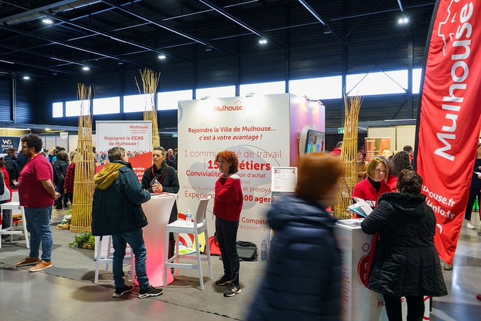 La Ville de Mulhouse fait partie des nombreux exposants présents au Salon de l'orientation, de l'évolution professionnelle et de l'emploi.