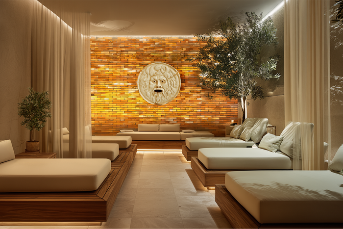 Le futur spa de 1 500 m². 
