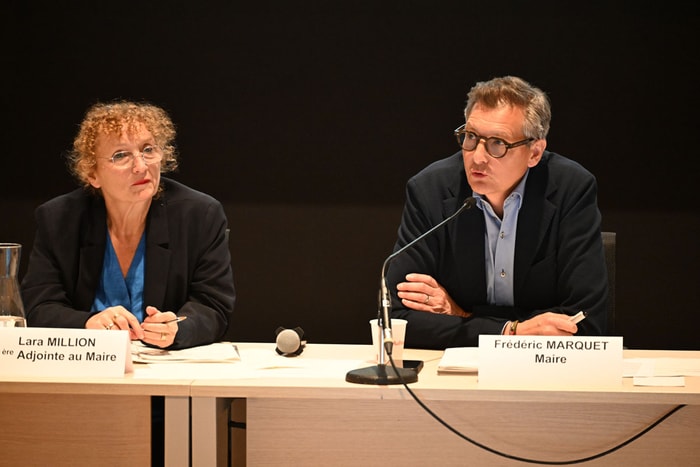 Frédéric Marquet, au côté de la première adjointe Lara Million : "Nous sommes là pour agir, pour regarder en face la réalité des situations". 