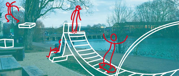 Du mobilier adapté aux sports urbains sera installé le long des berges de l'Ill.
