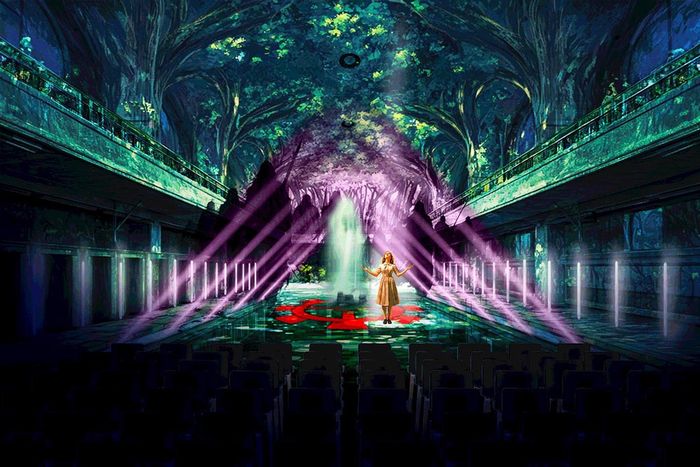 Simulation des projections au cœur de la piscine Pierre et Marie Curie, en juin prochain. 