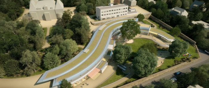 Vue aérienne de la nouvelle pouponnière.