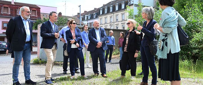 Parmi les sites visités en cours de transformation, les locaux de "Miroir Cité", rue Lavoisier.