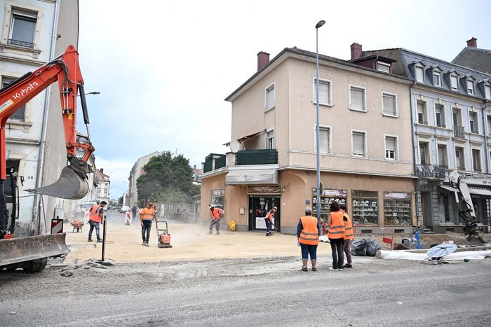 Les travaux consistent aussi à aménager les voies avoisinantes de l'axe Briand-Franklin. 