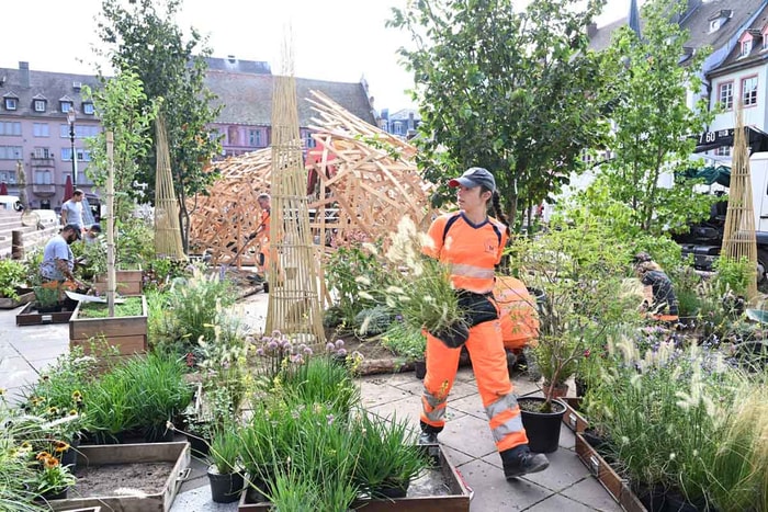 Temps fort de la rentrée, le Jardin éphémère, place de la Réunion. 