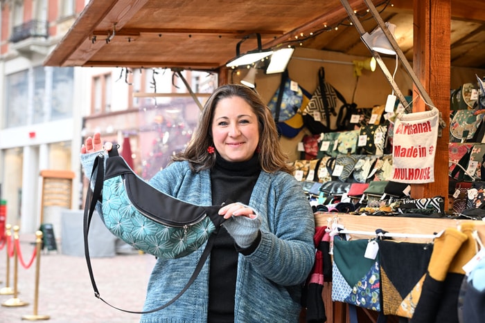 De nombreuses créatrices sont présentes au Marché de Noël, à l'image de la Mulhousienne Céline Kesic.