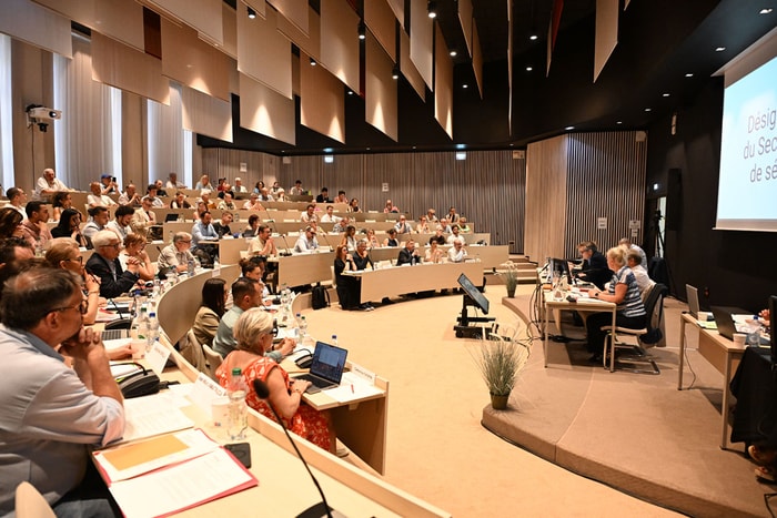 Le conseil municipal s'est réuni à la Société industrielle de Mulhouse. 