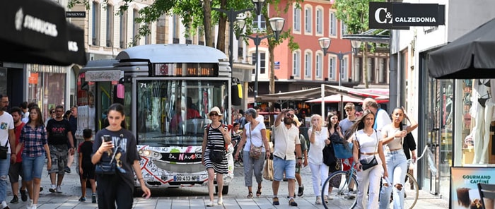 La fréquentation du centre-ville de Mulhouse est en augmentation.