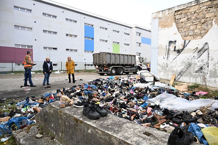 Un important dépôt sauvage de déchets a été évacué, rue Lavoisier. Avant...