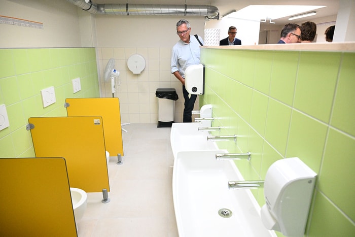 Des travaux de rénovation des sanitaires ont été menés à l'école maternelle Furstenberger.