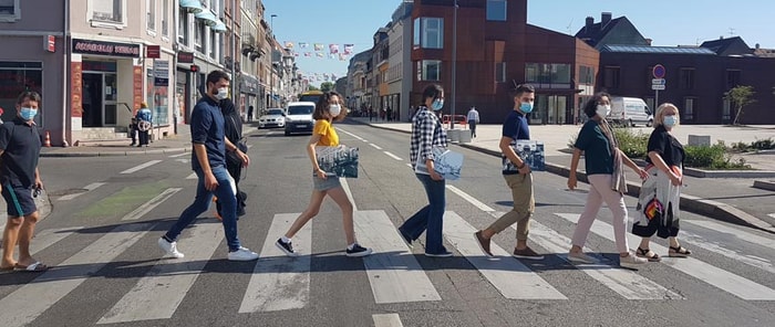 Les acteurs de la manifestation, et le maire de Mulhouse Michèle Lutz en tête, mobilisés pour la réussite du rendez-vous dominical.
