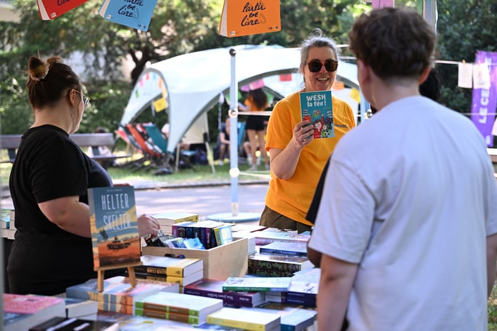 Des libraires mulhousiens sont également présents.