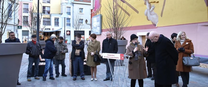 L'inauguration s'est déroulée en présence du maire et du Dr Fernand Hessel, président de la Fondation Lucien Dreyfus.