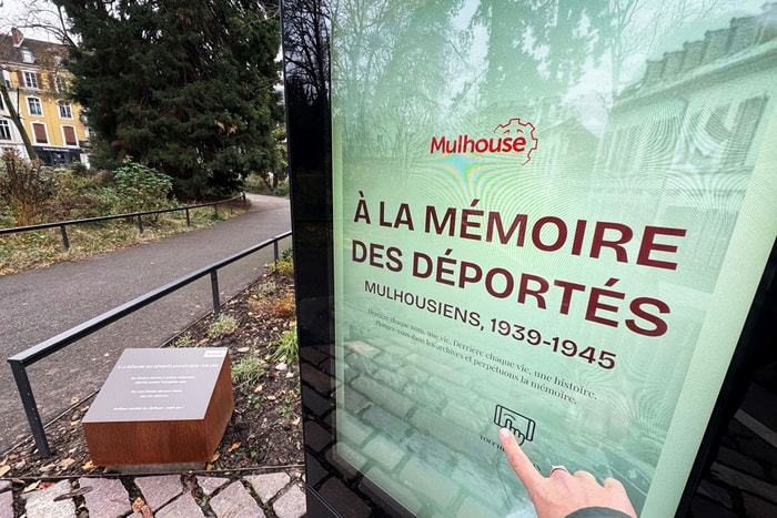 Un mémorial numérique rendant hommage aux déportés mulhousiens de la Seconde Guerre mondiale est installé au square Steinbach.